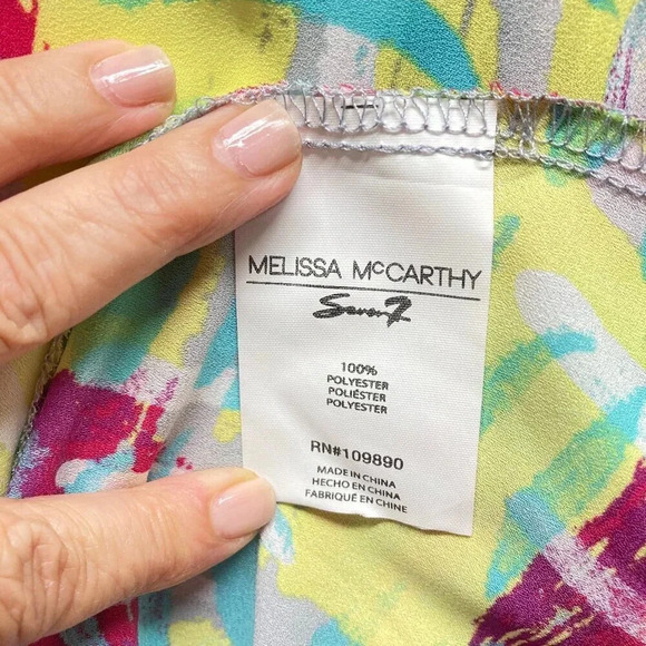 Melissa McCarthy Seven7‎ Tunic Dress Cover-up, Size 1X, Hi-Lo Hem, New w Tags - Picture 2 of 11